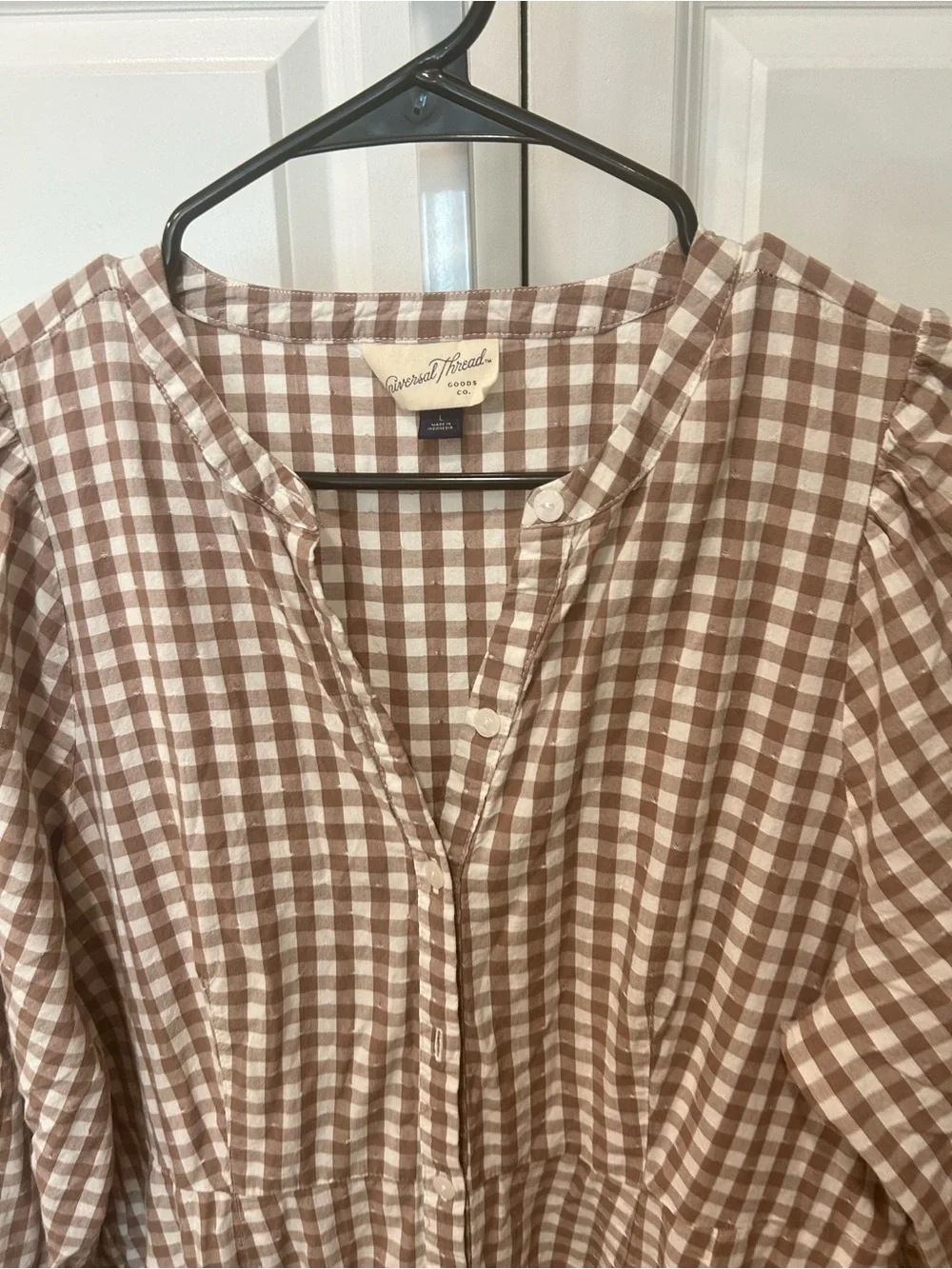 Gingham Maxi Dress - Picture 2 of 3